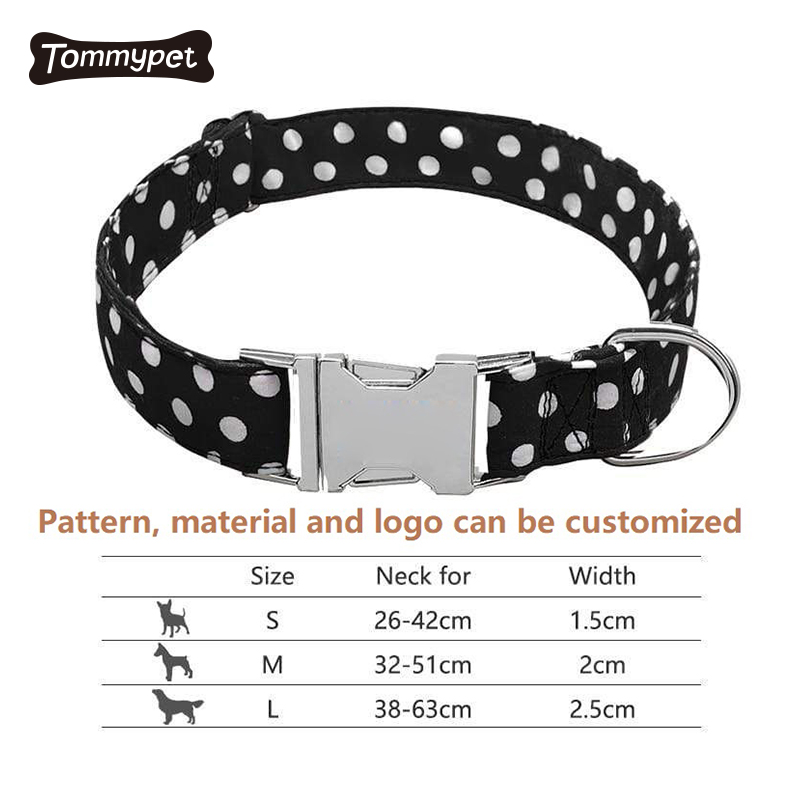 OEM & ODM Low MOQ Großhandel Blumennylon personalisiertes Luxusdesigner individuelles Hundehalsband aus Gurtband