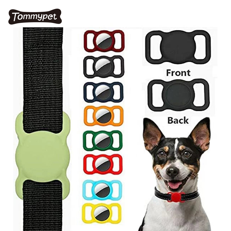 2021 New Rubber Airtag Case Hundehalsband mit Airtag Case
