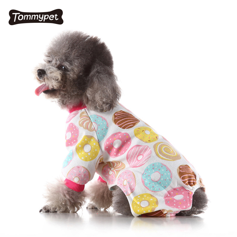2021 Fabrik 100% Baumwolle Mode Netter dünner Sommerbaumwoll-Haustier-Hundepyjama