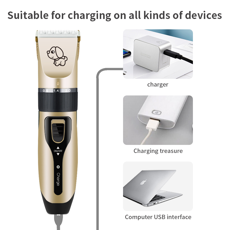 USB-Lade-Pflegeset Haustierhaar Elektrische Schere Schere für Hunde