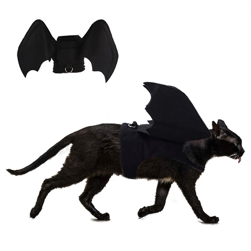Große Hunde ropa Halloween Kostüm Cosplay Kleidung Pet Bat Wing Kleidung Katze ändern Mode Kleidung Schwarz Weihnachten