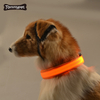 Heimtierbedarf Benutzerdefinierte Großhandel Nylon wasserdichte wiederaufladbare leuchtende leuchtende Halskette Hundehalsband LED-Licht Haustier Hundehalsband