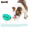 Hochwertiges Gummi Haustier gezackte Bälle Zähneknirschen Single Saugnapf Kauen Hundespielzeug