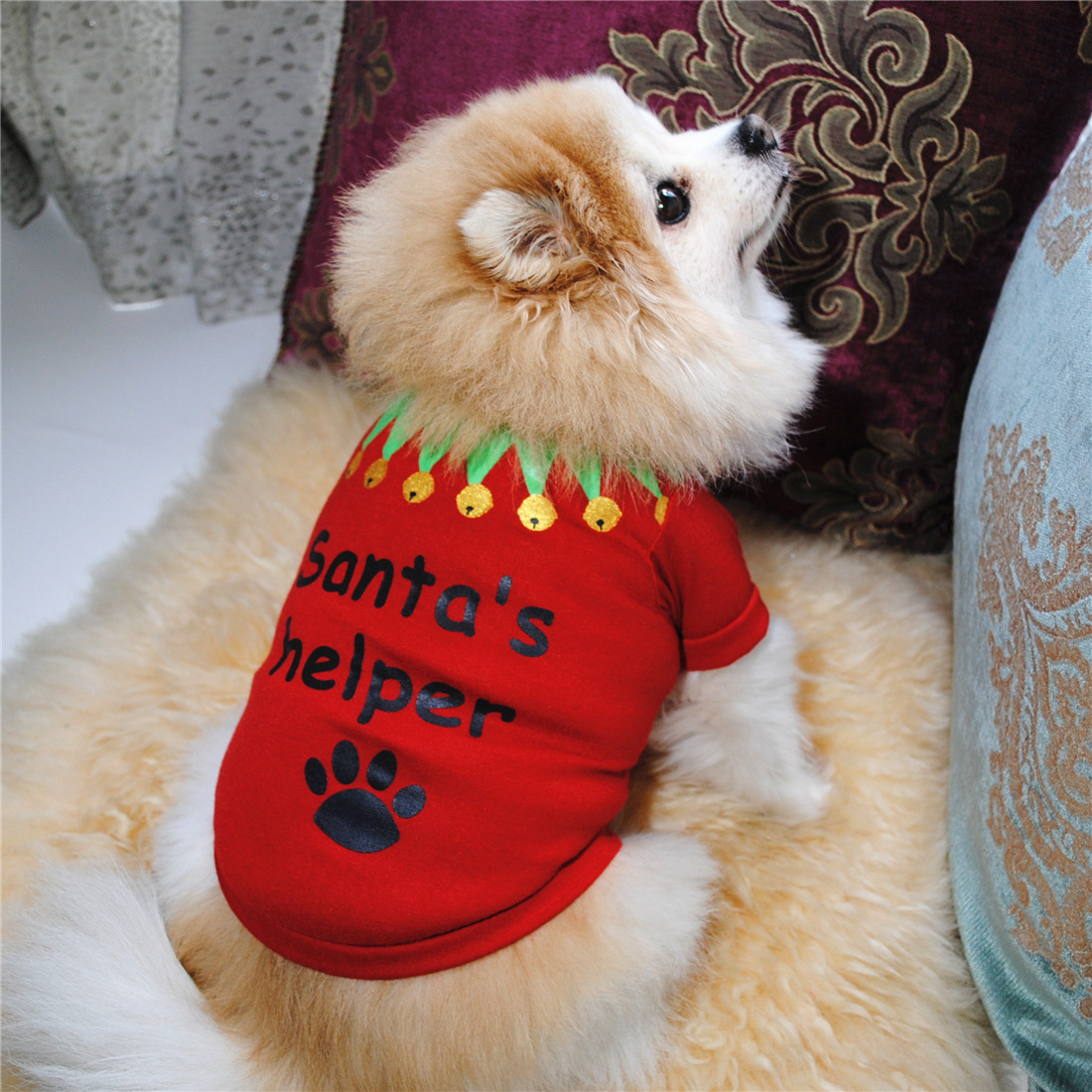 Ropa de mascotas Katze Sommerkleidung Katzent-shirt Welpen Hunde Weihnachtskleidung für kleine Haustiere