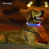 Hundehalsband LED Sicherheitszubehör LED Nylon USB Wiederaufladbare Blinkende Heimtierbedarf LED Hundehalsbandleinen