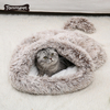 Mehrfarbiger optionaler Baumwollkomfort-Karikatur-süßer Katzenschlafsack, Haustier-Katzenform-Schlafsack