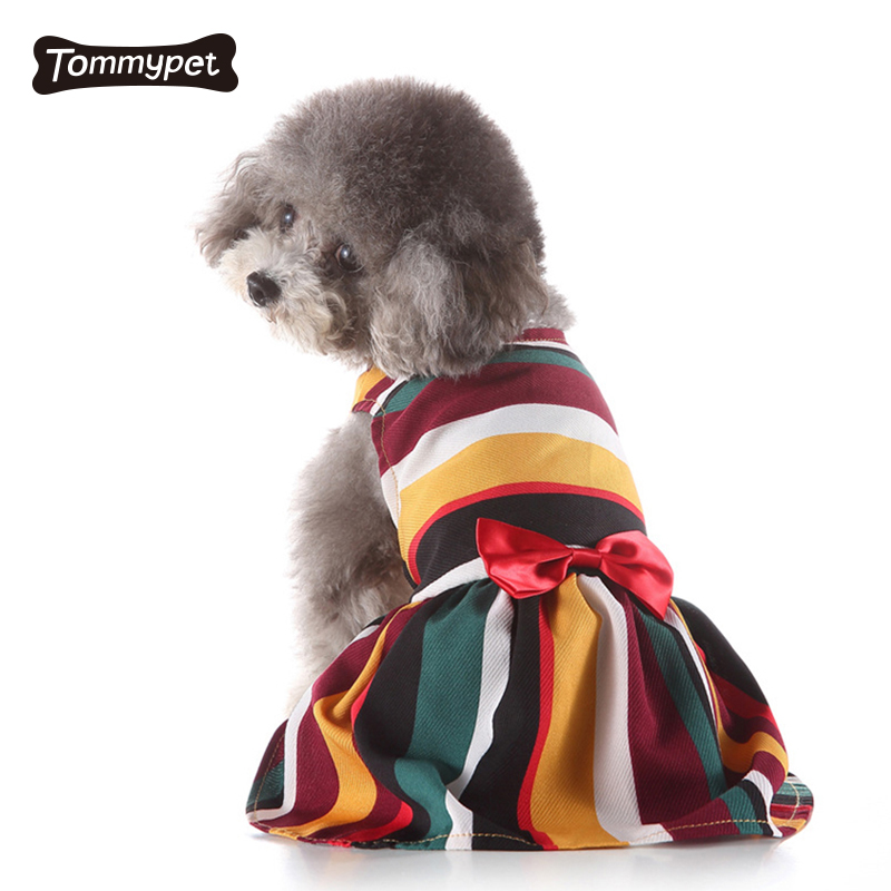2021 süße Hundekleid-Luxuskleidung, die rotes Sommer-Hundekleid für Hunde heiratet