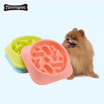 Futternapf Candy Color Anti-Schluck-Hundenapf Slow Feeder Interaktiver Bloat Stop Hundenapf für Schnellfresser