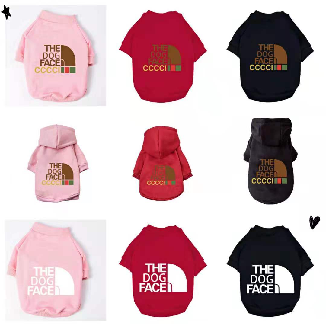 Großhandel Luxus-Markenhundekleidung Pullover The Dog Face Jacket Hoodie für Haustier