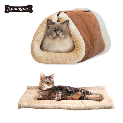 Amazon Günstiger Preis Großhandel Katzenschlafsack Katzenmatte Haustier Katze Tunnelbett
